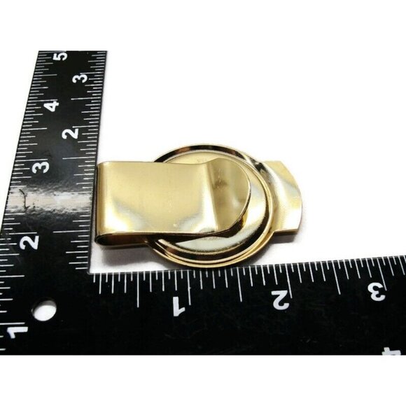 1897 USA Novelty Gold Tone Half Dollar Money Clip Stainless Steel Wallet Credit - Picture 4 of 8